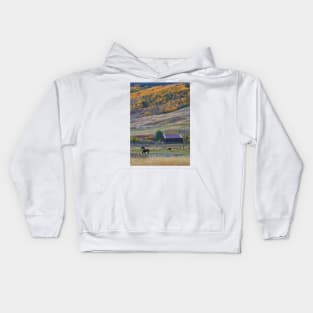 Colorado Horse Ranch Kids Hoodie